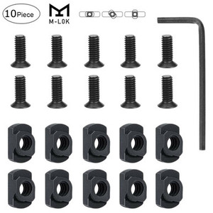Ten Pack Replacement Screws and Nuts for M-LOK Rail Sections Ten Pack Replacement Screws and Nuts for M-LOK Rail Sections