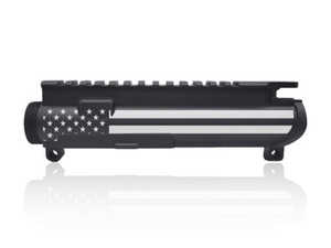 AR-15 American Flag Engraved Stripped AR-15 Upper Receiver AR-15 American Flag Engraved Stripped AR-15 Upper Receiver