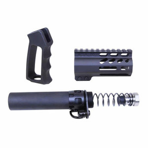 Guntec AR15 Black Micro Pistol Furniture Set Guntec AR15 Black Micro Pistol Furniture Set