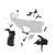AR10 .308 Enhanced Lower Parts Kit w Drop-In Trigger & Hybrid Grip.