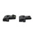 Fiber Optics Aluminum Flip Up Front & Rear Sights.