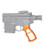 Presma Orange AR15 Skeletonized Ergonomic Rear Pistol Style Grip