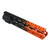 Ar15 custom hunter orange gradient 10 inch mlok handguard.