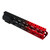 Ar15 10 inch red cerakote gradient mlok handguard.