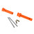 Ar15 cerakote hunter orange extended takedown pin set with hardware.