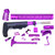 Guntec AR-15 Purple Anodized Ultimate Rifle Kit