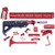 AR-15 Anodized Red Ultimate Rifle Kit
