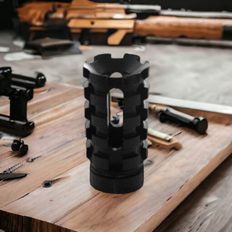 AR-10LR-308 Pineapple Muzzle Brake 58x24 Version 2