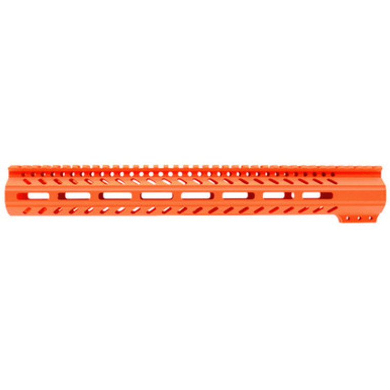 AR15 Hunter Orange 15 MLOK Super Slim Free Float Handguard