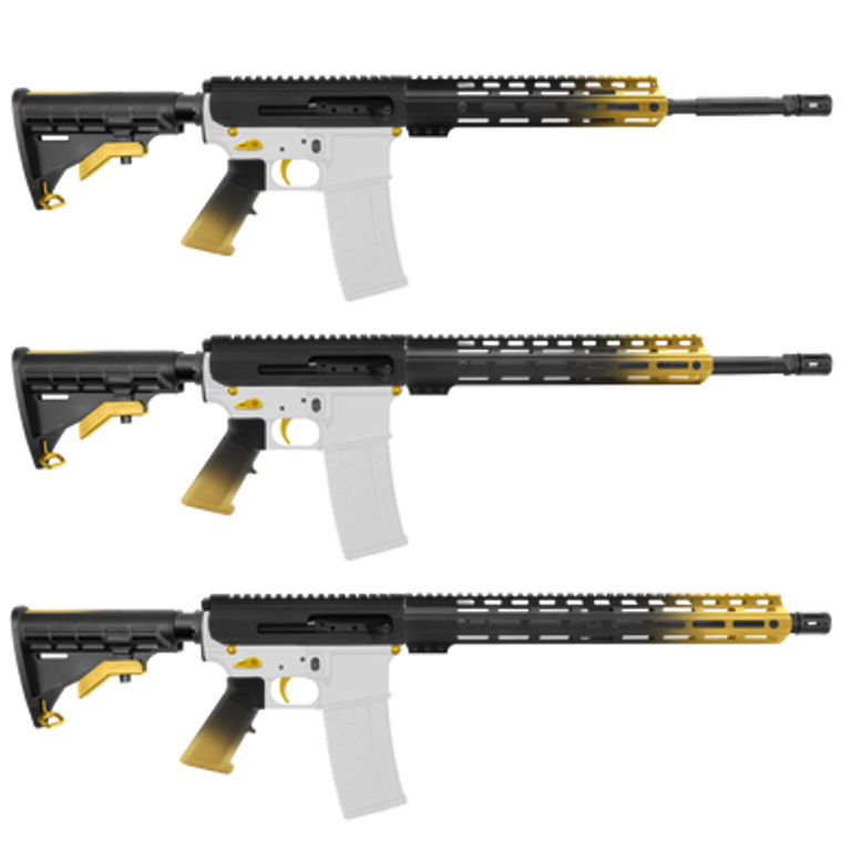 AR-15 5.56 NATO 16 Side Charging Cerakot Gold Gradient Build Kit