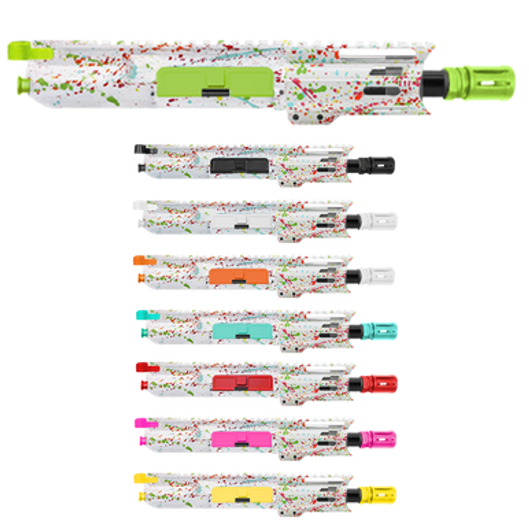 AR15 Custom Cerakote Splatter Assembled Uppers