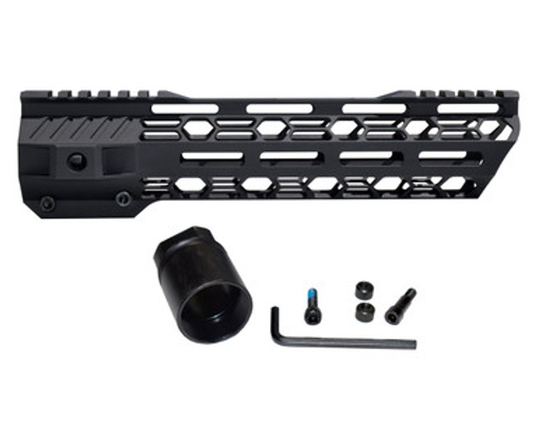 AR-15 10 Black Anodized MLOK Shark Hand Guard