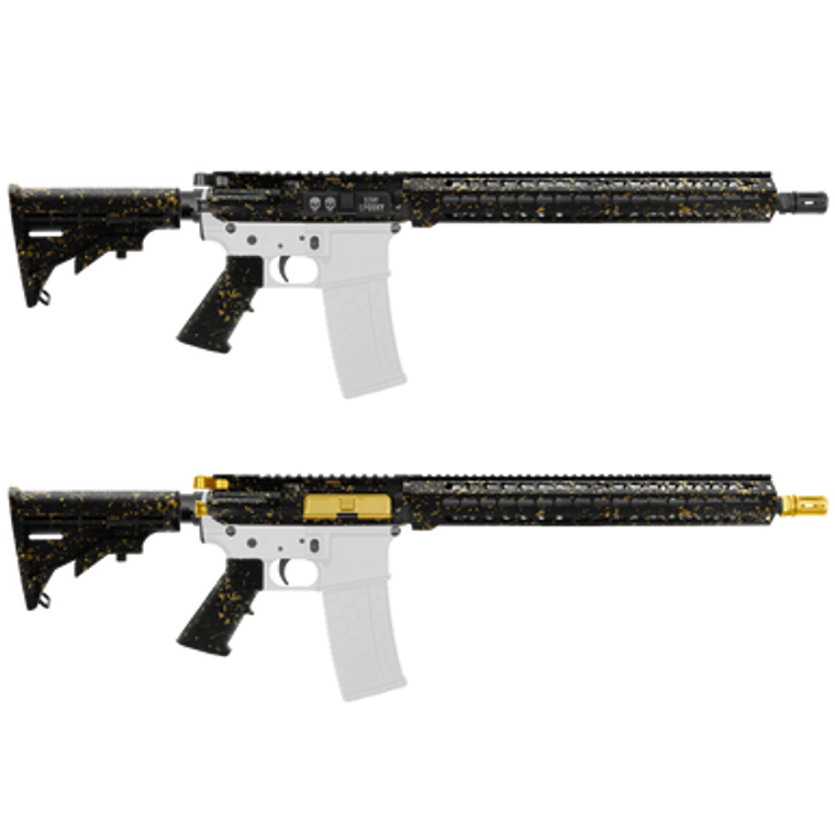 AR-15 5.56 NATO 16 BlackGold Splatter Build Kit