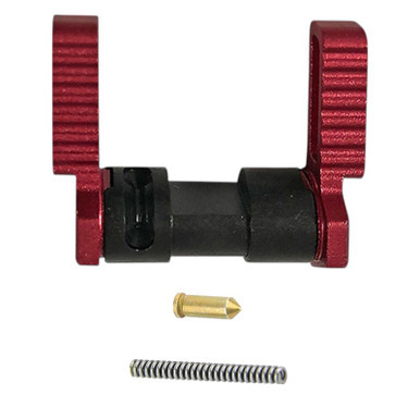 AR-15 Red Steel Dual Ambidextrous Safety Selector Lever