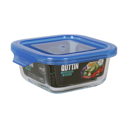 Lunch box Quttin   Blue Squared 12 x 12 x 5,3 cm 300 ml