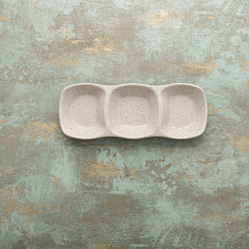 Snack tray Bidasoa Ikonic Grey Plastic (28,6 x 10,9 x 3,1 cm) (Pack 12x)