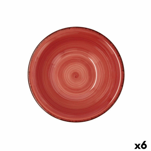 Bowl Quid Vita Ceramic Red (18 cm) (Pack 6x)