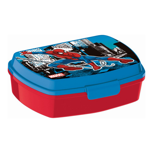 Sandwich Box Spiderman Great power Plastic Red Blue (17 x 5.6 x 13.3 cm)