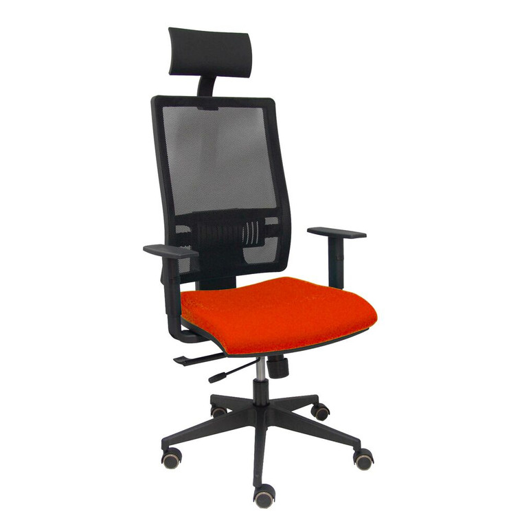 Office Chair with Headrest P&C Horna Traslack bali Dark Orange