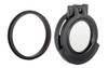 Clear See-Through Scope Cover with Adapter Ring  for the Leupold Mark 4 LR/T 10x40 | Black | Objective | 40LTCC-CCR