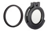 Clear See-Through Scope Cover with Adapter Ring  for the Leupold Mark 4 LR/T 3.5-10x40 | Black | Objective | 40LTCC-CCR