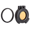 Amber See-Through Scope Cover with Adapter Ring  for the Leupold VX-6/VX-6 HD 3-18X44 | Black | Objective | 44ACR-002BK1