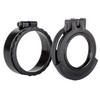 Clear See-Through Scope Cover with Adapter Ring  for the Nightforce BEAST 5-25x56 F1 | Black | Ocular | UAC005-CCR