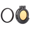 Amber See-Through Scope Cover with Adapter Ring  for the Schmidt & Bender 3-12x42 PM II | Black | Objective | 42SBCF-ACR