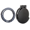 Scope Cover with Adapter Ring  for the Schmidt & Bender 3-12x42 PM II | Black | Ocular | SB50EC-FCR