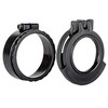Clear See-Through Scope Cover with Adapter Ring  for the Sightron SIII SS (LR or FFP) 6-24x50 | Black | Ocular | UAC021-CCR