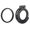 Clear See-Through Scope Cover with Adapter Ring  for the Swarovski 3-12x50 Habicht | Black | Objective | ZC5000-CCR
