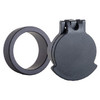 Scope Cover with Adapter Ring  for the Swarovski Z6i 1-6x24 | Black | Objective | 27MMU0-FCR