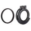 Clear See-Through Scope Cover with Adapter Ring  for the Zeiss Conquest 4.5-14x50 | Black | Objective | ZC5000-CCR