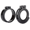 Clear See-Through Scope Cover with Adapter Ring  for the Zeiss Conquest DL 1.2-5x36 | Black | Objective | UAC021-CCR