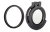 Clear See-Through Scope Cover with Adapter Ring  for the Bushnell Elite Tactical 3-12x44mm | Black | Objective | BT4449-CCR