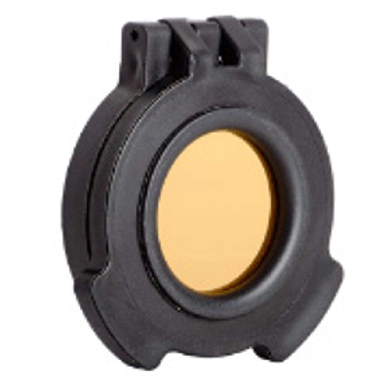 Amber See-Through Scope Cover for Trijicon MRO Patrol | Black