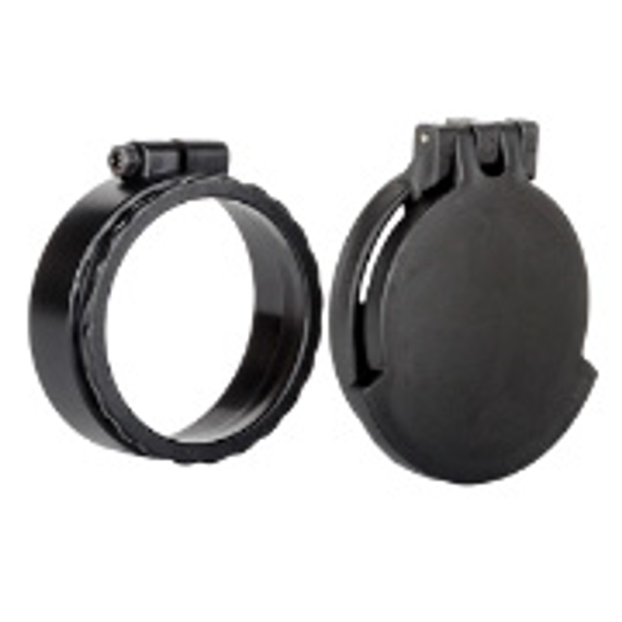 Clear See-Through Scope Cover with Adapter Ring for Zeiss Victory V8 1.1-8x30, Black, Ocular