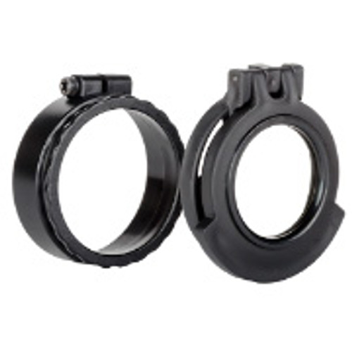 Clear See-Through Scope Cover with Adapter Ring  for the Kahles 1050i FT 10-50 x 56 | Black | Ocular | UAC005-CCR