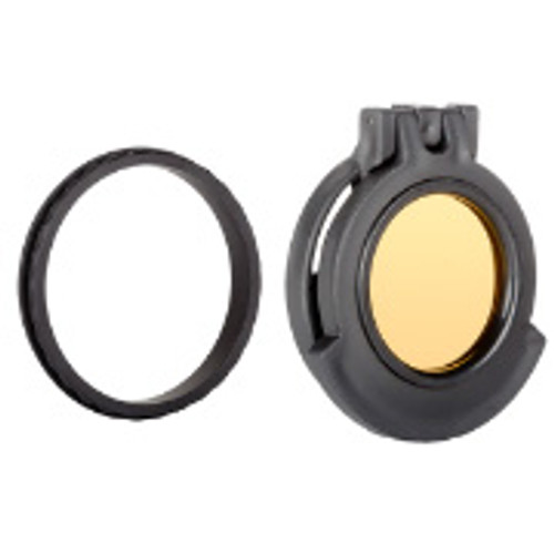 Amber See-Through Scope Cover with Adapter Ring  for the Leupold VX-3/VX-3i 3.5-10X40 | Black | Objective | 40LTCC-ACR