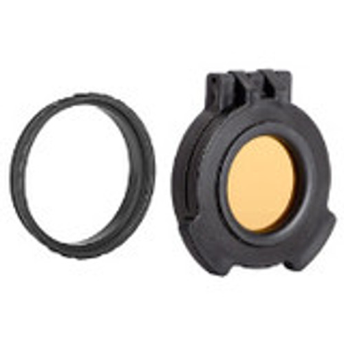 Amber See-Through Scope Cover with Adapter Ring  for the Leupold VX-6 7-42x56 | Black | Objective | 56ACR-016BK1