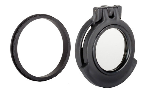 Clear See-Through Scope Cover with Adapter Ring  for the Leupold VX-Freedom 3-9x40 | Black | Objective | 40LTCC-CCR