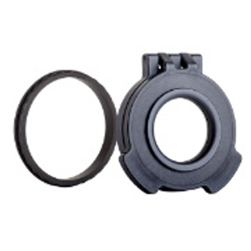 Clear See-Through Scope Cover with Adapter Ring  for the Meopta MeoStar R1 3-12x56 | Black | Objective | ME0059-CCR