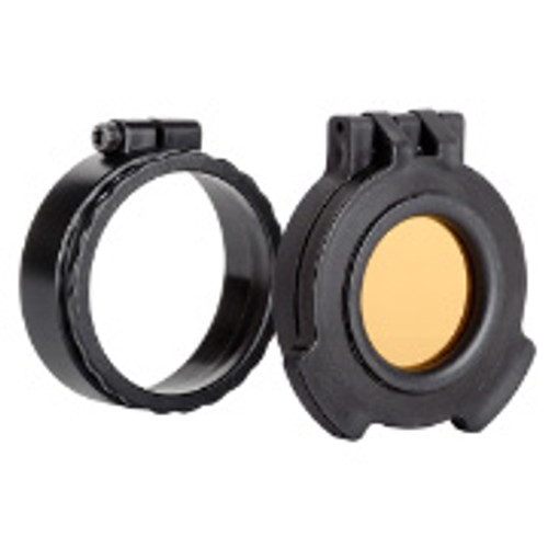 Amber See-Through Scope Cover with Adapter Ring  for the Minox ZE 2-10X50 | Black | Ocular | UAC101-ACR