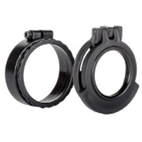 Clear See-Through Scope Cover with Adapter Ring  for the Nightforce SHV 4-14x50 F1 | Black | Ocular | UAC001-CCR