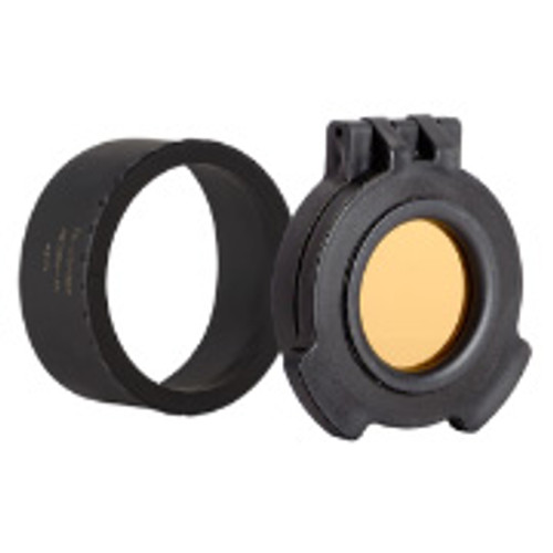 Amber See-Through Scope Cover with MDT Boot  for the Nikon Blackforce BLACK X1000 6-24x50 SF IL X-MOA | Black | Objective | AB2256-ACR