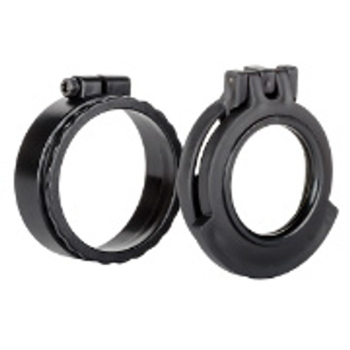 Clear See-Through Scope Cover with Adapter Ring  for the Swarovski X5 3.5-18x50 P | Black | Ocular | UAC019-CCR