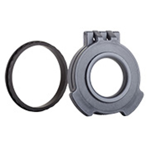 Clear See-Through Scope Cover with Adapter Ring  for the Zeiss Conquest V4 3-12x56 | Black | Objective | CZV560-CCR