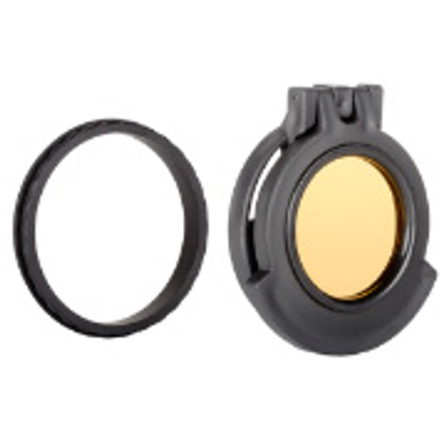Clear See-Through Scope Cover with Adapter Ring  for the Bushnell ERS 3.5-21x50mm | Black | Objective | BT5056-CCR