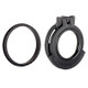 Clear See-Through Scope Cover with Adapter Ring  for the March Tactical 3-24x52 FFP | Black | Objective | ZC5000-CCR