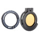Amber See-Through Scope Cover with Adapter Ring  for the Schmidt & Bender 10x42 PM | Black | Ocular | SB50EC-ACR